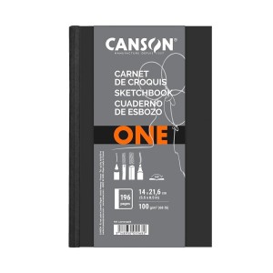 Sketchbook Canson One 98fls 100g/m2 A5 14,8cmx21,6cm